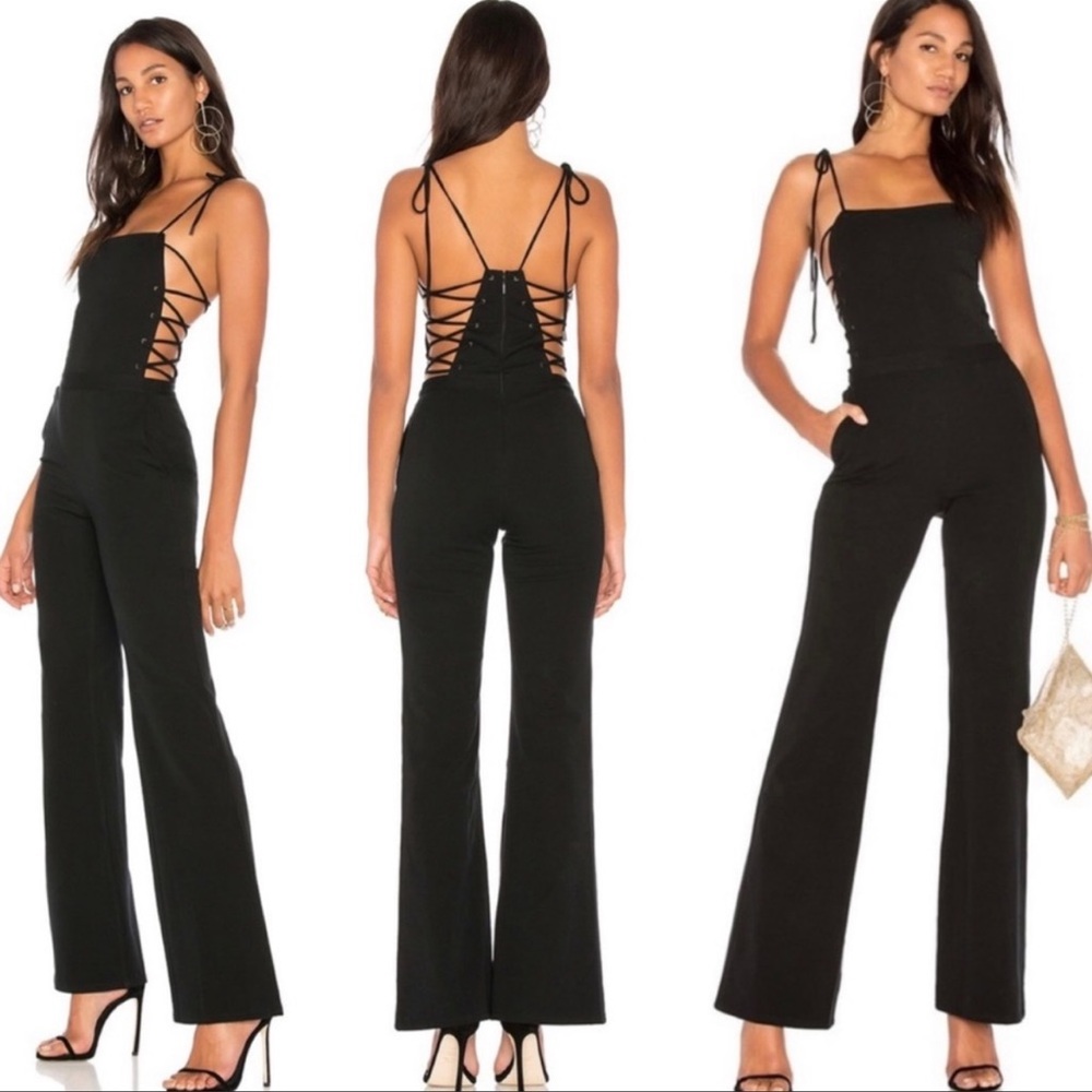 Haute Hippie Lace Up Jumpsuit